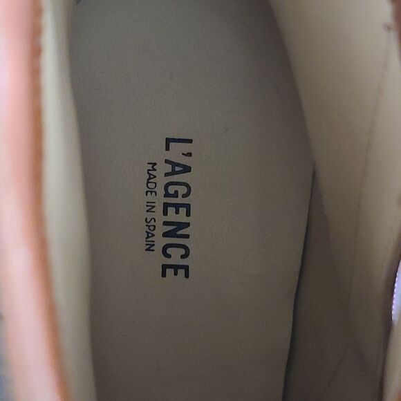 L'AGENCE Women's Jeanne II Pointed Toe Bootie in Luggage Brown New Size 39 - Picture 6 of 7